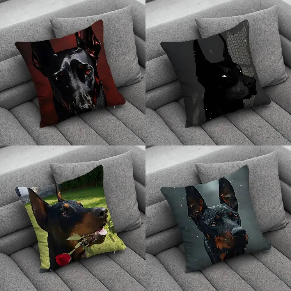 

Креативные наволочки с рисунком добермана для украшения интерьера офиса, гостиной, дома.