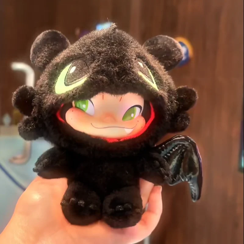 52toys Ninnic How To Train Your Dragon Toothless Co Branded Plush Pendant Posable Limbs With Skeleton Collectible Decoration Toy