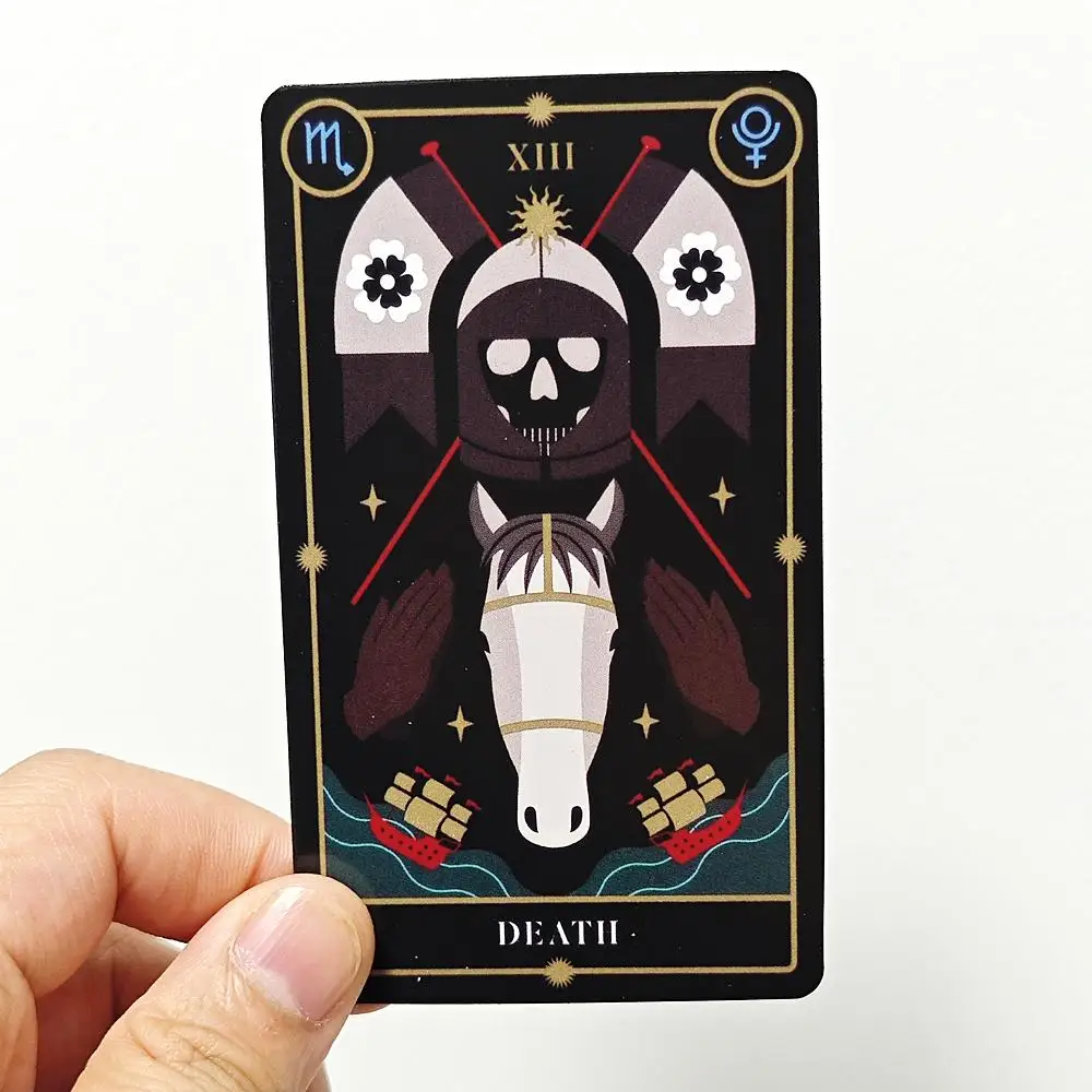 10.3*6cm The Witch of The Forest’s Tarot Magick Deck: 78 Cards with Guidebook for Beginners Gilded Black Edges