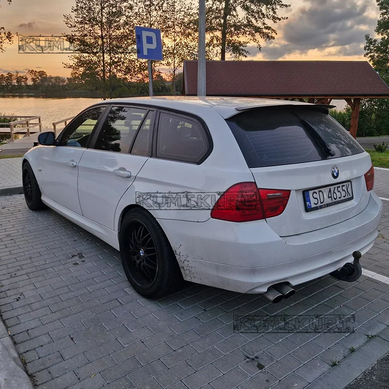SPOILER EXTENSION for BMW 3 E91 M-PACK FACELIFT 3 Series Touring 2005-2012 ABS Plastic Car Tail Trunk Wing Rear Roof Spoiler