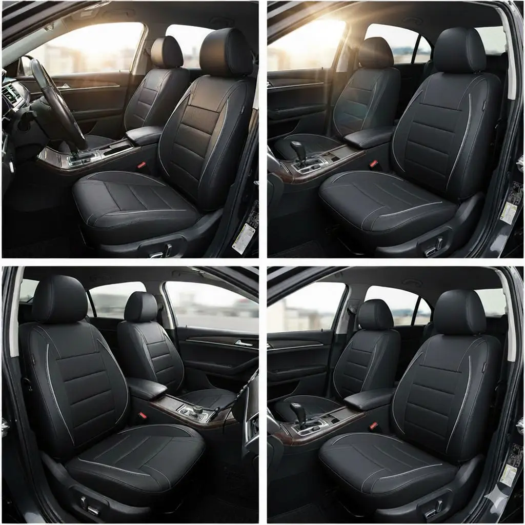 Car Seat Cover For Ford Focus 2 MK1 MK3 Mondeo MK4 Fiesta MK7 Fusion Kuga Ranger Explorer 5 Ka Figo Accessories view 2
