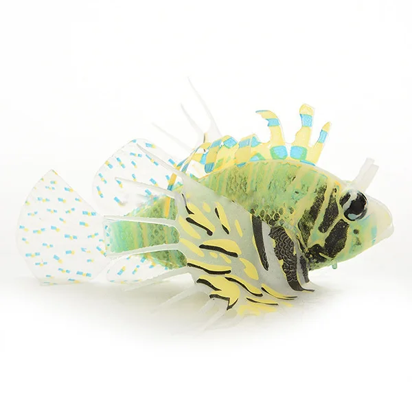 

Realistic Simulated Coral Lionfish Decoration Aquarium Fish Tank nament Eco Friendly Artificial Silicone Snailfish