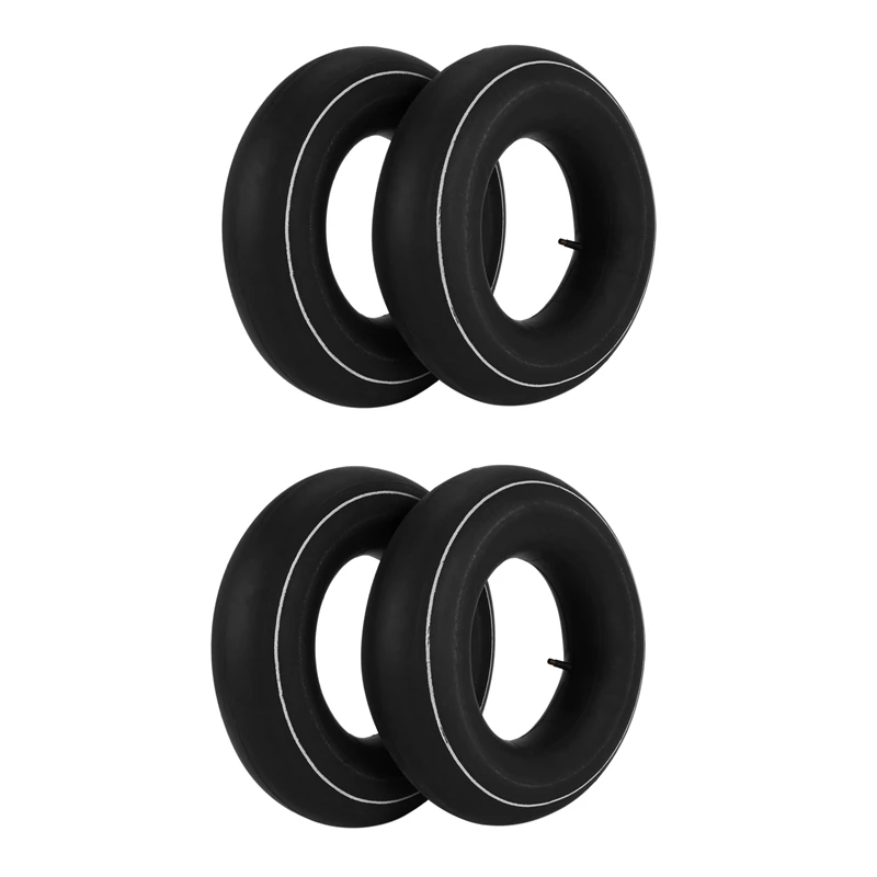 

4 Pack 4.80/4.00-8 Inch Inner Tubes For Mowers, Hand Trucks, Wheelbarrows, Carts And More