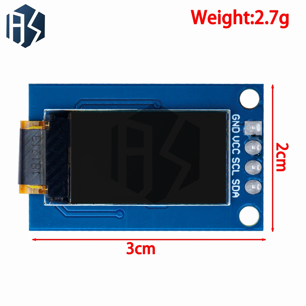 Módulo LCD OLED de 0,78 pulgadas, pantalla de matriz de puntos 80*128, pantalla de interfaz I2C LCD oled de 0,78 pulgadas para arduino