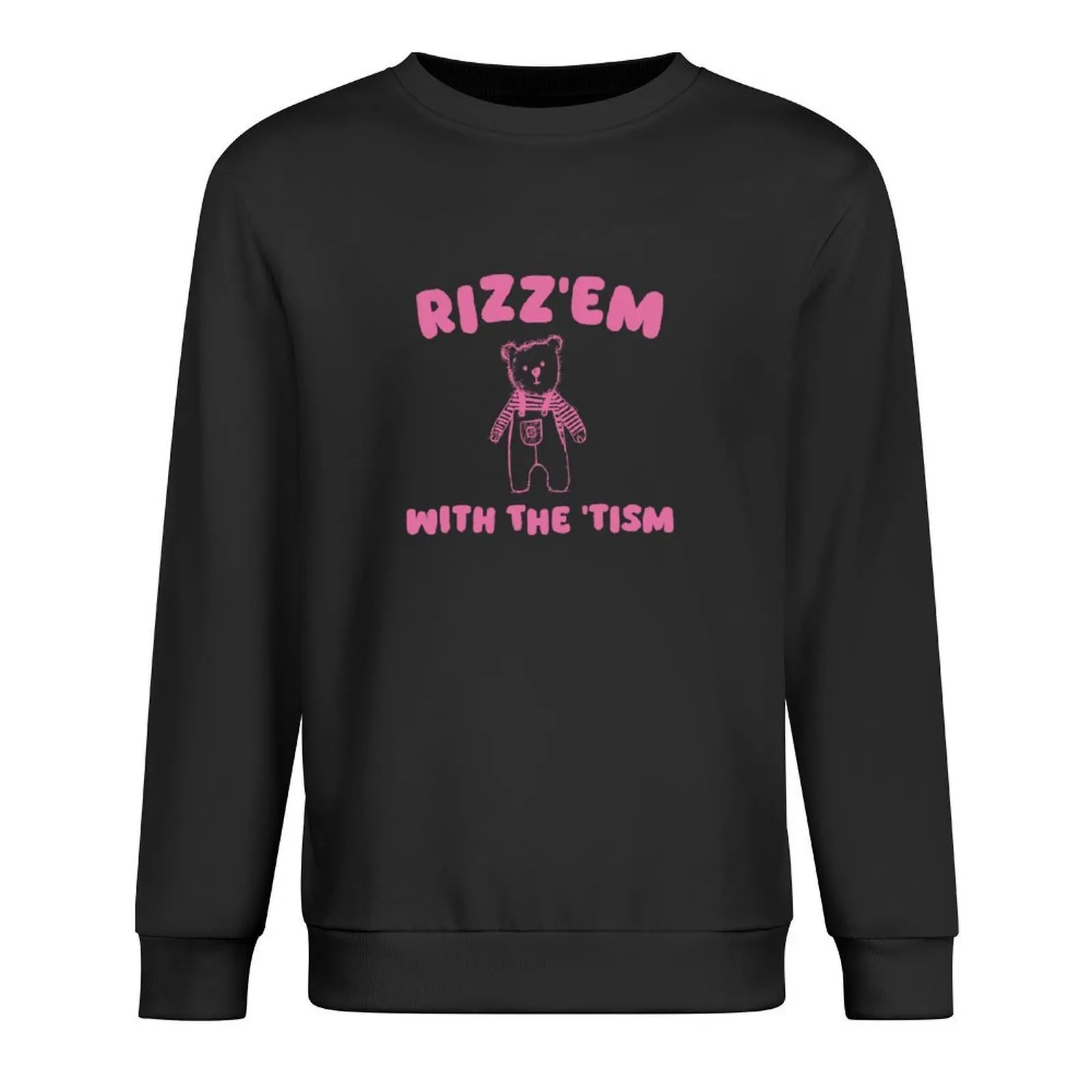 

rizz 'em with the 'tism Pullover japanese style fashion men men's sweat-shirt set men's coat sweatshirt for men