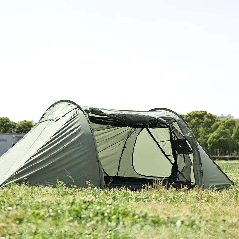 

Индивидуальная уличная двухэтажная палатка-туннель для кемпинга, ветрозащитная непромокаемая бытовая парковая тент