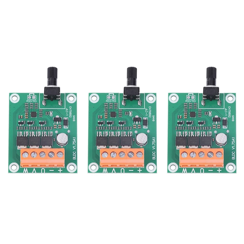 A73E-3X Brushless DC Motor Driver Controller Board 6V 12V 24V CD Drive Fan Motor Governor DIY Motor Controller Accessories