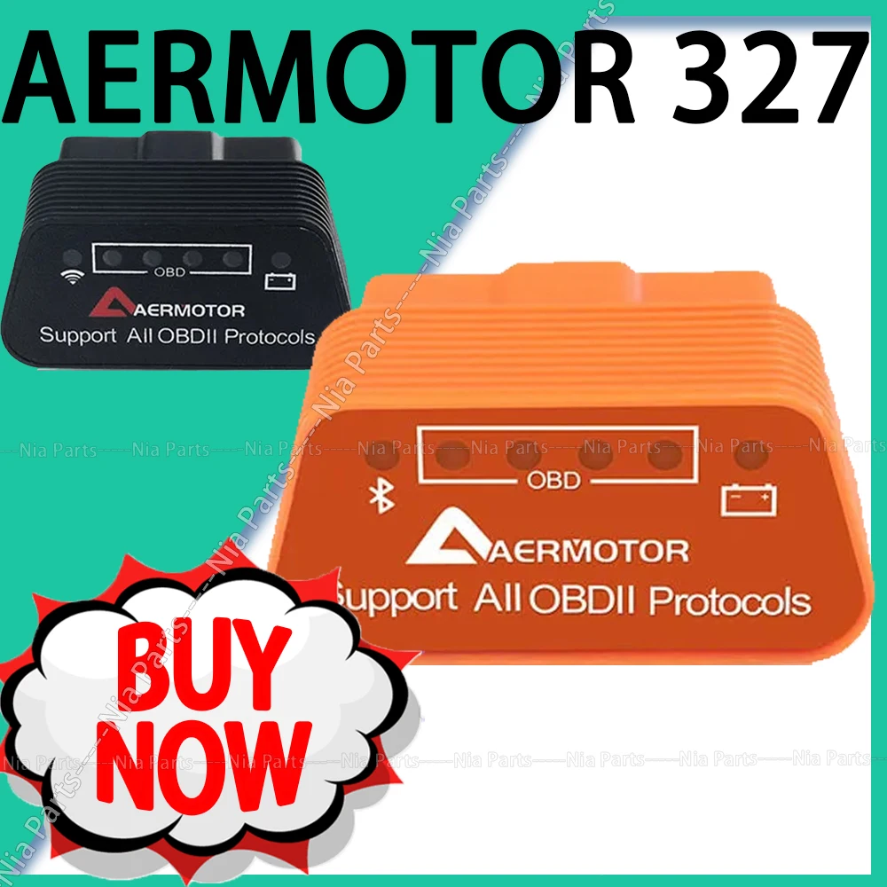 

AERMOTOR Bluetooth 4.0 ELM327 1.5 Auto Diagnostics Scanner ELM 327 OBDII V1.5 IOS Android Interface For OBD II Protocol Car VCI