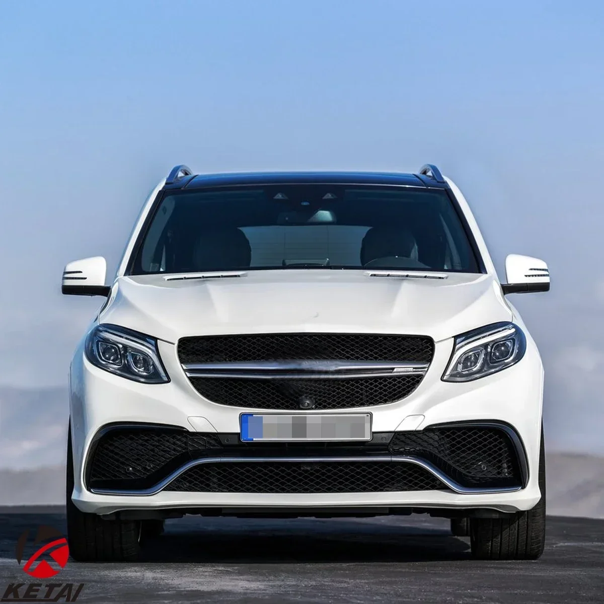 

2025 New Car Body Kit For Mercedes W166 Upgrade To GLE63 Amg Model With Front Bumper Grille Hood Rear For BENZ W166 2015-201