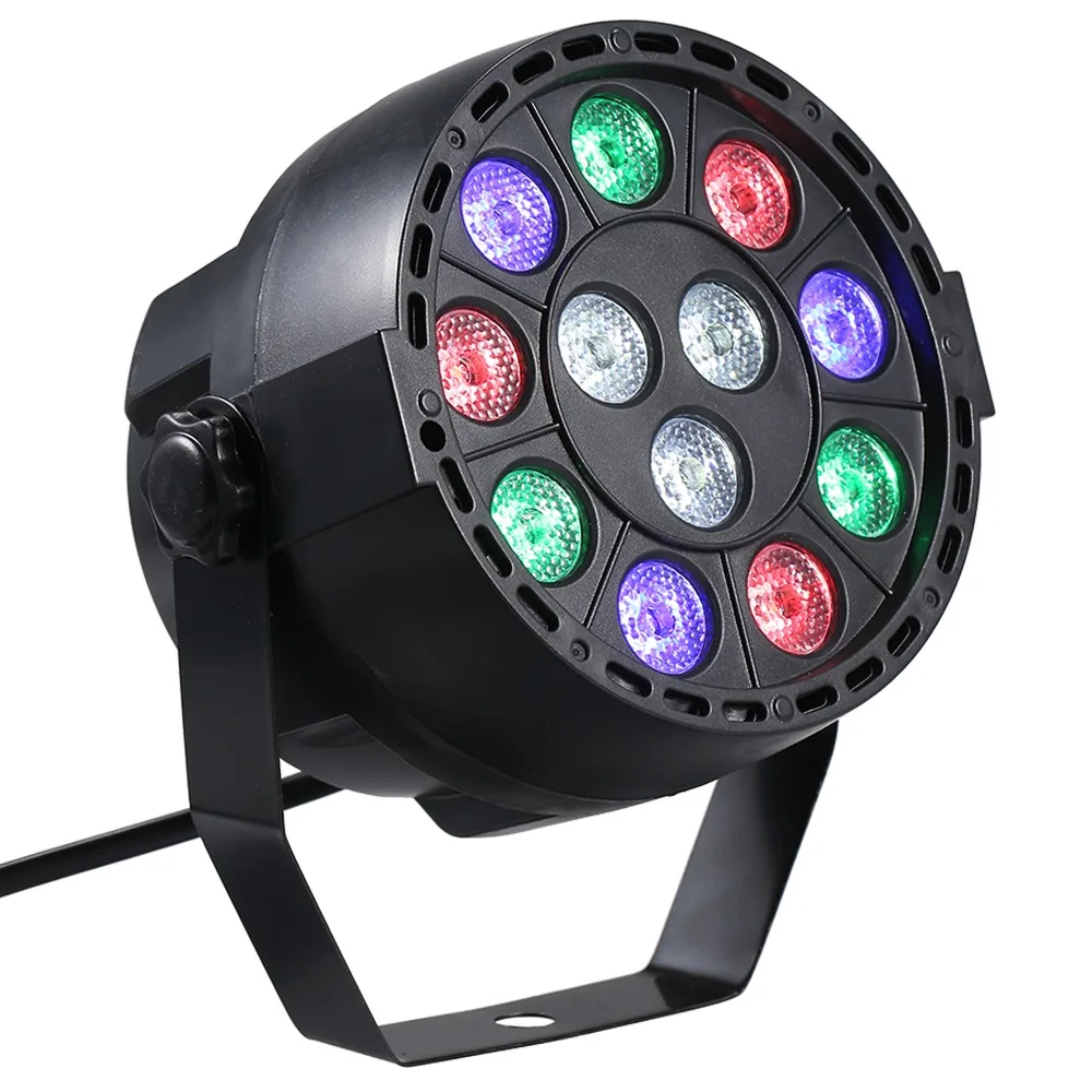 

AC 90-240V 30W 12LED stage lamp PA lamp 8CH red-blue-green and white Stage Lighting Effect Stage lamp