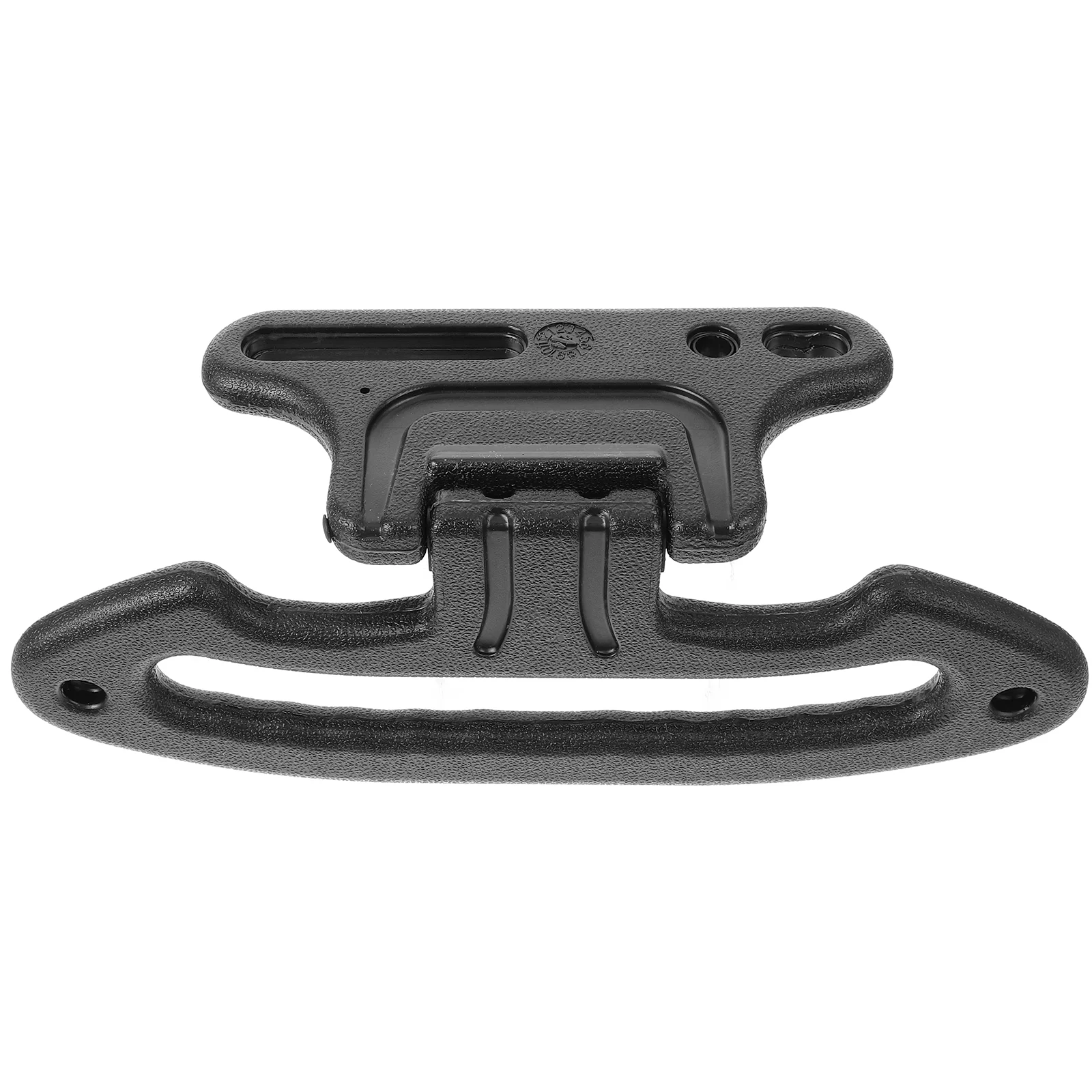 

Multifunctional Car Clothes Hanger ABS Material Vehicle Headrest Rack Black Travel Space Saving Easy Install Universal Design