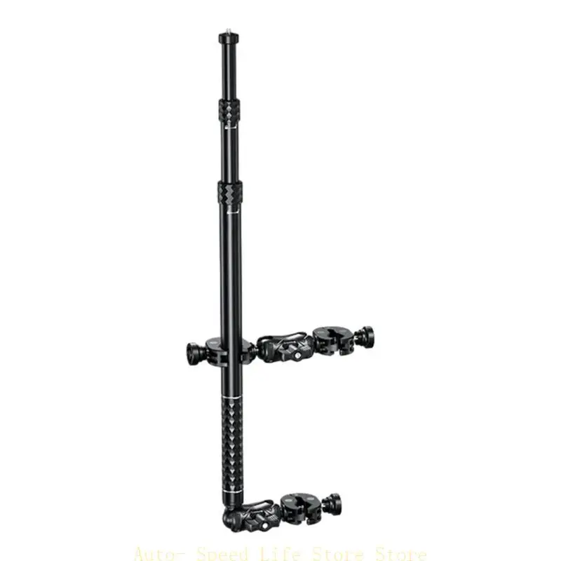 

02DA Action Camera Handlebar Mount Motorcycle Selfie for Biking Adventures