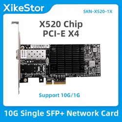 Xikestor einzelne 10g sfp + netzwerk karte X520-DA1 chip pci-e x8 faser optik nic server adapter