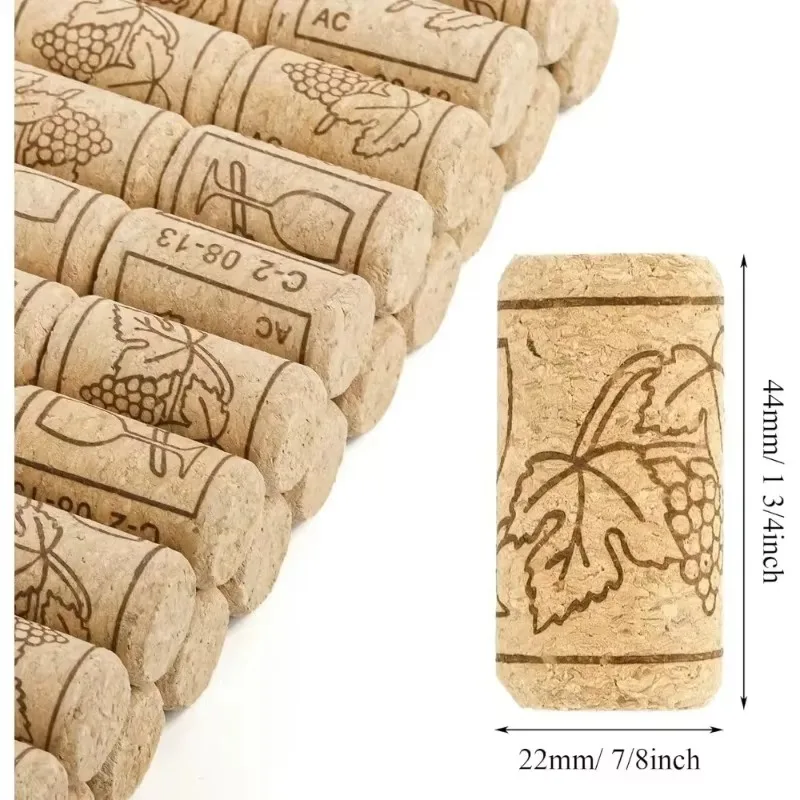 10/20pcs 44x22mm Red Wine Champagne Natural Synthetic High Density Cork Stopper Sealing  Cap Bottle Stopper Set