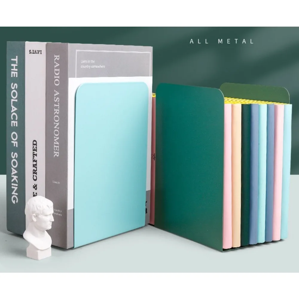 

Прочные металлические подставки для книг, утолщенные L-образные держатели для книг, креативный настольный органайзер для офиса и дома