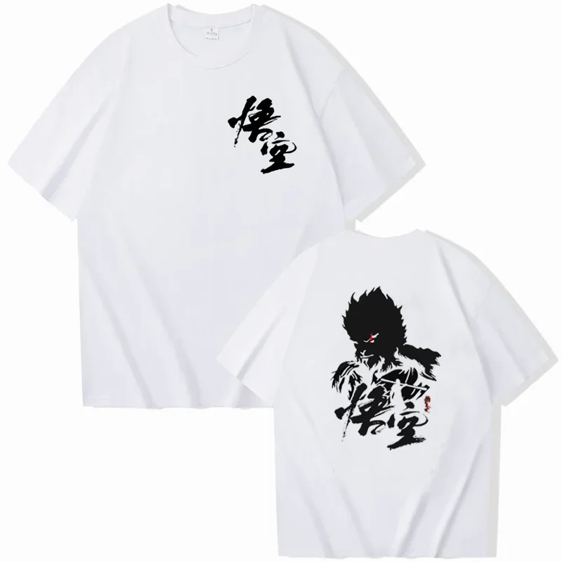 

Black Myth Wukong Sun Wukong Женская футболка с круглым вырезом и короткими рукавами Подарок фанатам игр Уличная одежда Модные футболки с графикой