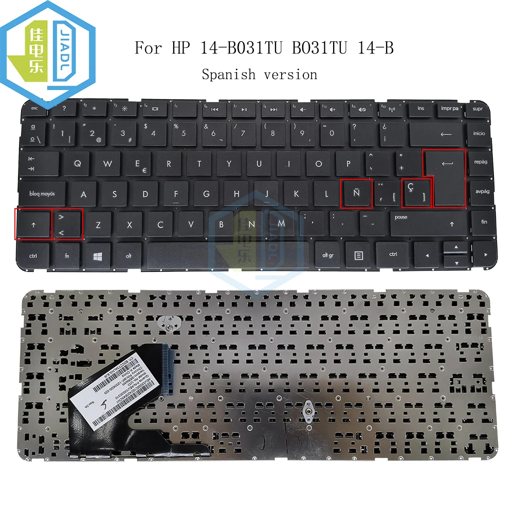 

New SP Spain Spainish laptop keyboard For HP 14-B 14-B000 B023TX B0235TX 697904-041 696276-041 AEU33G00210 MP-12G56D0-920