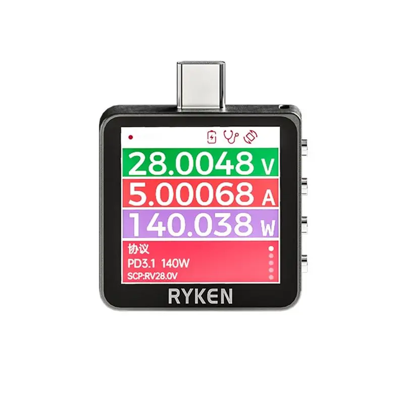 RYKEN Laptop Charging Detection RK-X3 Voltage Current Tester USB Mobile Phone Fast Charging Detector Tester-A74F
