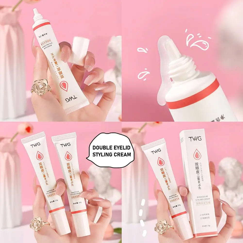 Double Eyelid Shaping Cream Invisible Double Eyelids Big Eye Natural Lasting Waterproof Lift Eyelid Glue Serum Eye Makeup Tools