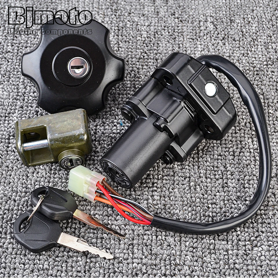 DR650 Ignition Switch Fuel Cap Seat Lock Key for Suzuki 1996-2022