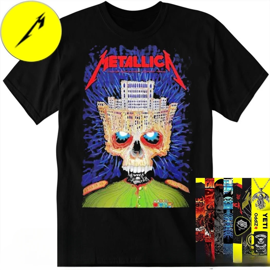 Metallica Athens 2026 Limited Edition Two-Sided  Zeus May 9 Show Art Band T-Shirt Cotton Graphic Tee Men Women Summer Streetwear