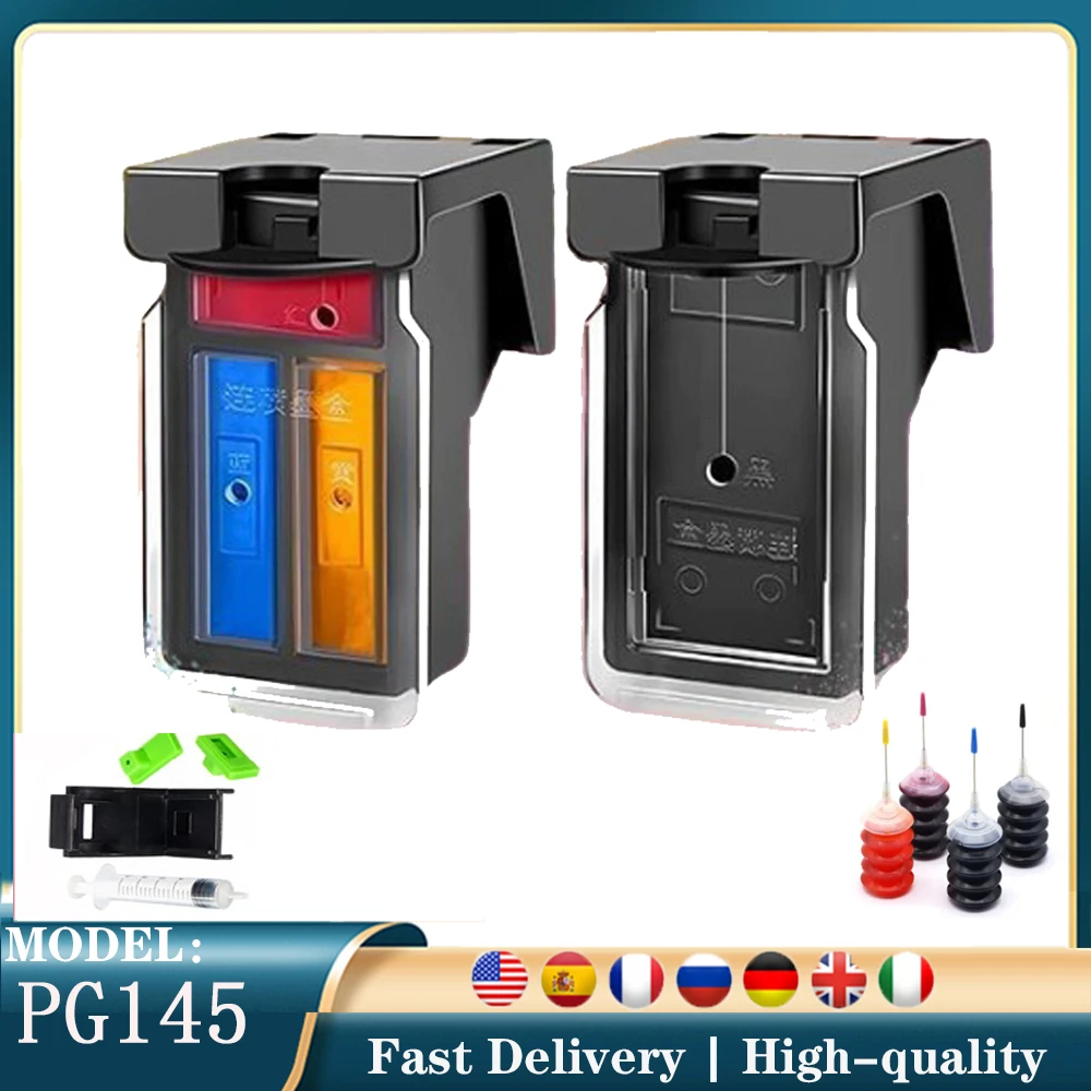 

Многоразовые картриджи CL146 PG145 XL, совместимые с принтерами Canon Pixma TS3110 IP2810 MG2910 MG3010 MG2410 TS6010 IP6810