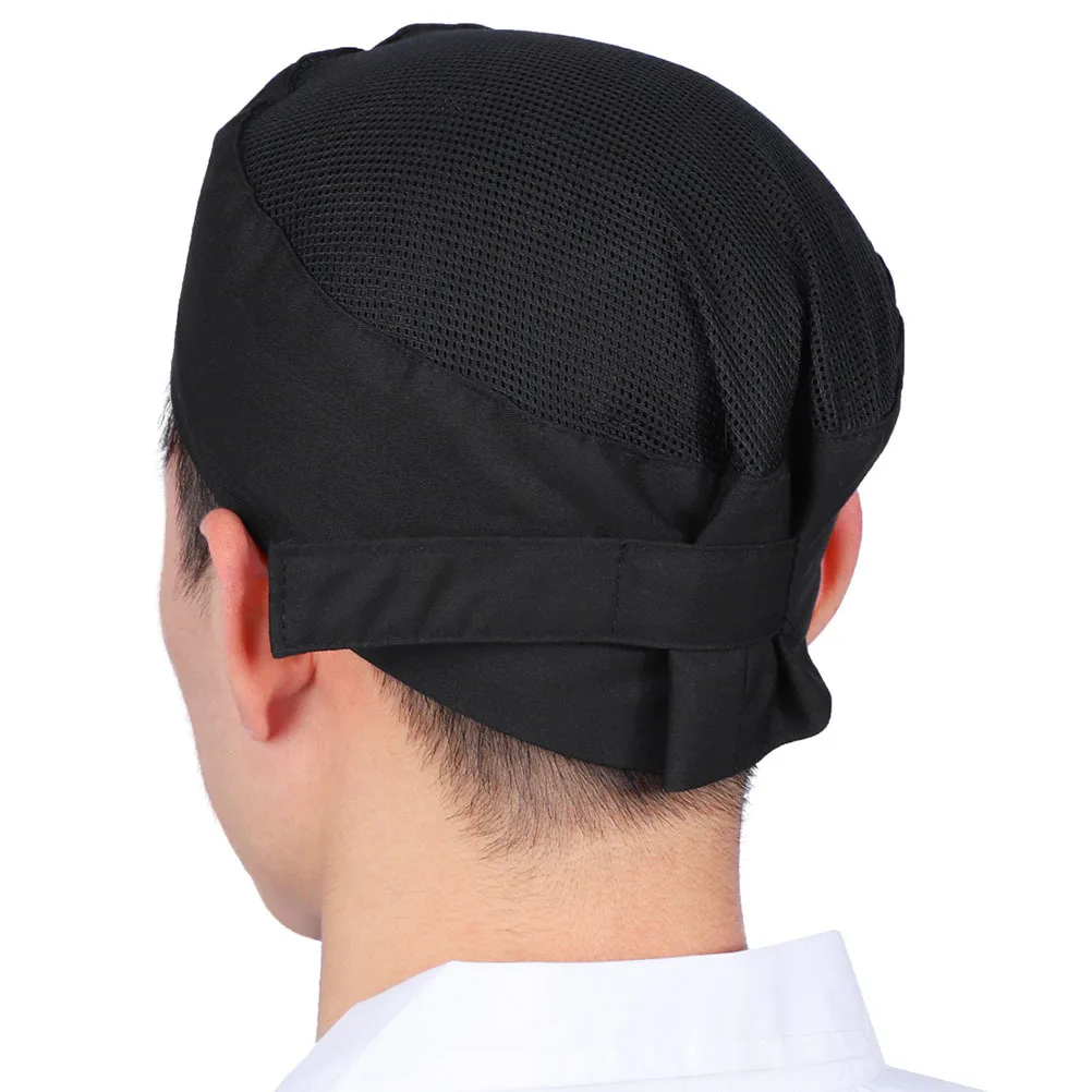 2 szt. Oddychające czapki kucharskie Lekki, elegancki design do kuchni, kawiarni, grillowania, cateringu Czarne czapki kucharskie Siatkowa czapka robocza