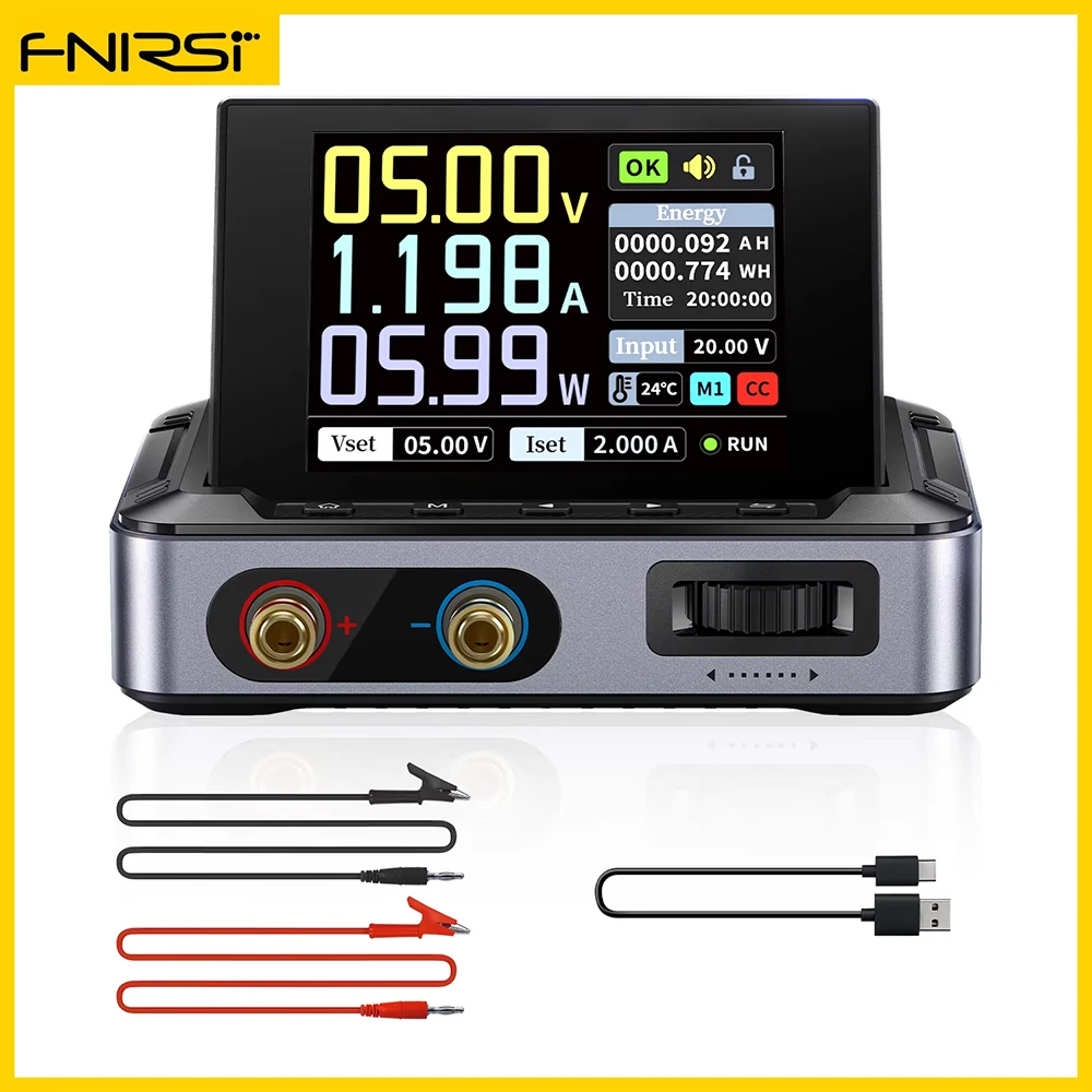 

FNIRSI Laboratory DC CNC Adjustable Voltage Regulator DPS-150 Bench Power Supply 30V 5A Digital Display Switching PD QC 150W