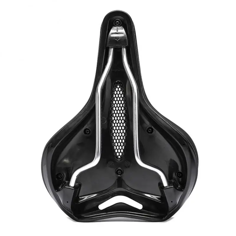 Bike Saddle Breathable Big Butt Cushion Leather Surface Seat Mountain Shock Absorbing Hollow Cushion Accessories