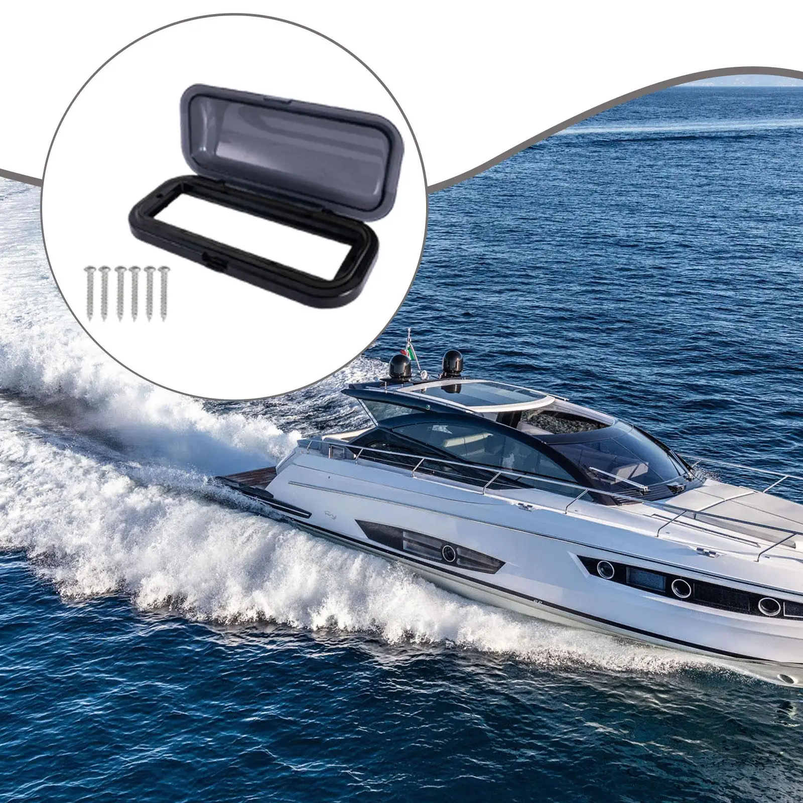 Waterproof Boat Stereo Housing Cover Shield Flip up Door Enclosure Simple