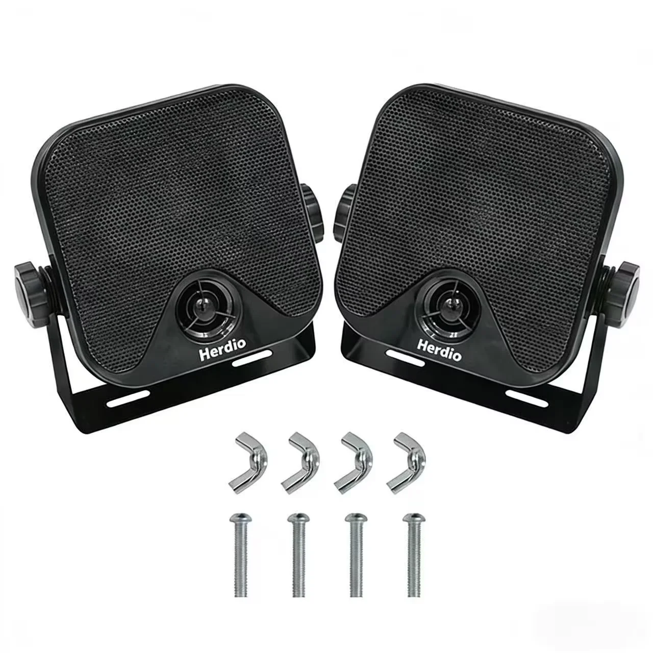 

Herdio 4'' 100W Heavy-Duty Marine Box Outdoor Speakers Surface Mount For Boat ATV UTV RZR Golf Cart Tractor Skid Steer 2PCS