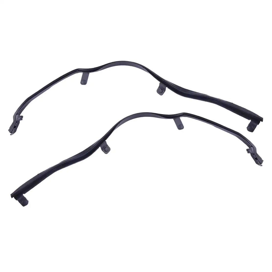 

1 пара уплотнителей передней края задней двери, черный, подходит для Ford Explorer 2011-2016 2017 2018 2019 BB5Z7825325B BB5Z7825324B