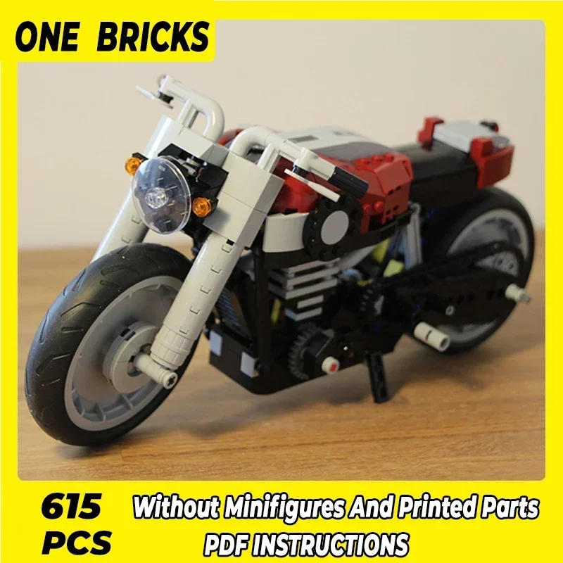 Moc Building Blocks Coffee Motorcycle B-Model 10269 Technical Bricks DIY Assembly Construction Toys For Child Holiday Gifts - Image 2