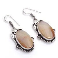 Genuine Jasper Agate  Earrings