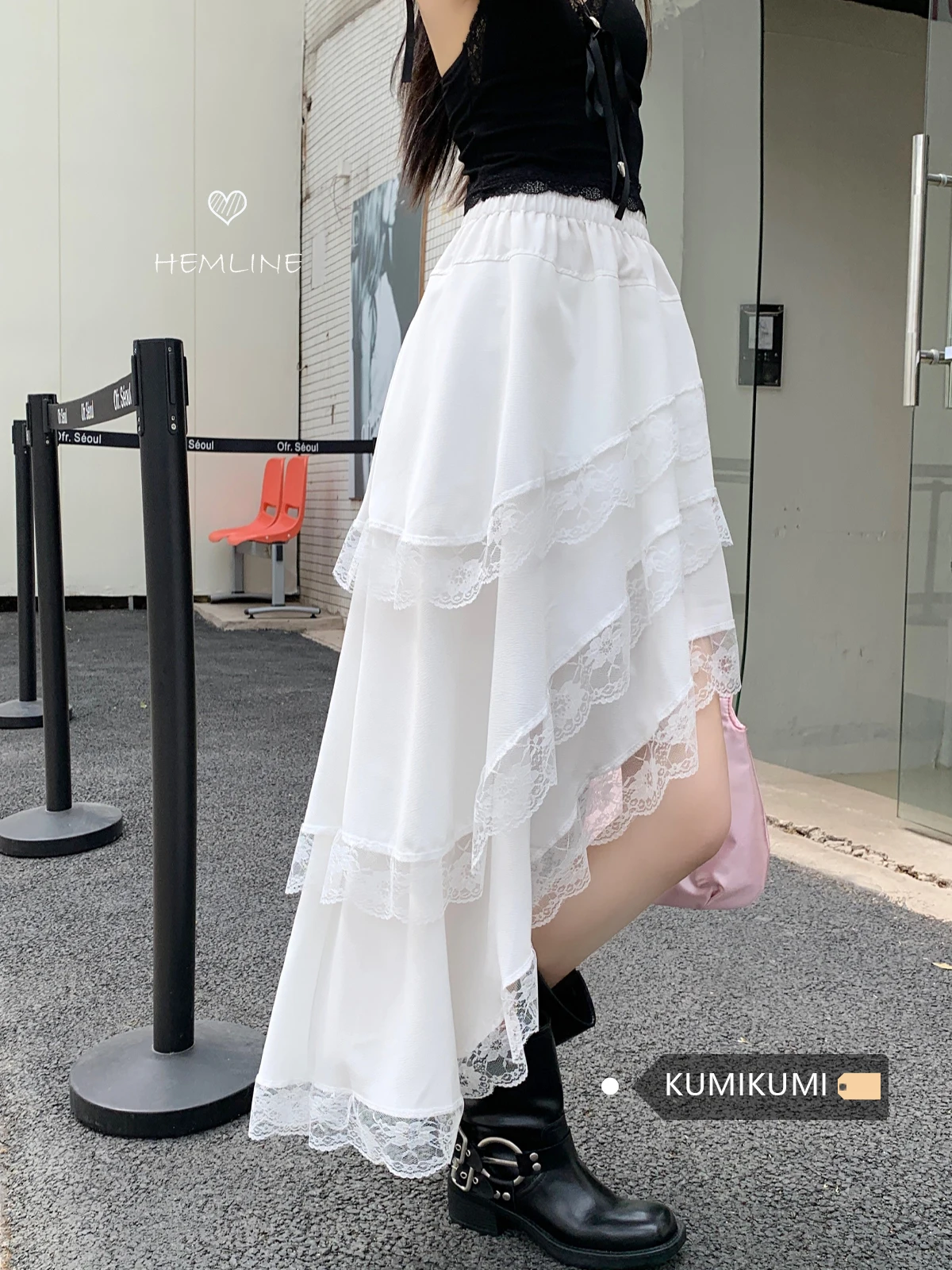 

Women White A-line Skirt Elegant Harajuku Y2k Mini Shorts Skirts Aesthetic Vintage Asymmetrical Skirt 2000s Clothes Summer 2024