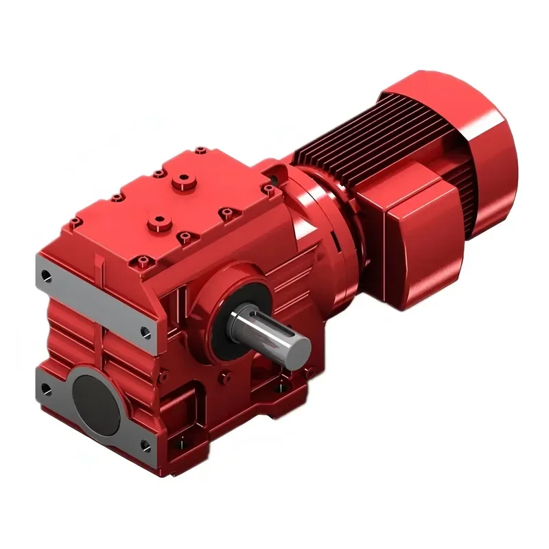 High Performance Low Noise S Series Worm Gear Reducer with Solid Output Shaft Customization Available for Various Industries
