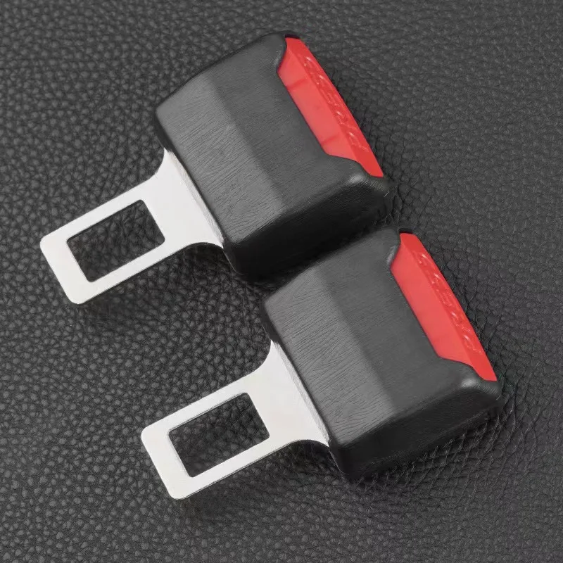 BLALION 2PCS Car Seat Belt Slot Fixer Safety Belts Lock Buckle Fixing Anti-Slip Silicone Holder Auto Interior Decor Accessories
