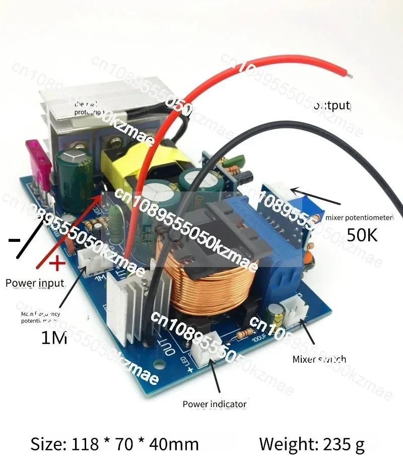 Suitable for 12V electronic booster DIY kit lithium battery integrated circuit board dual frequency inverter main board