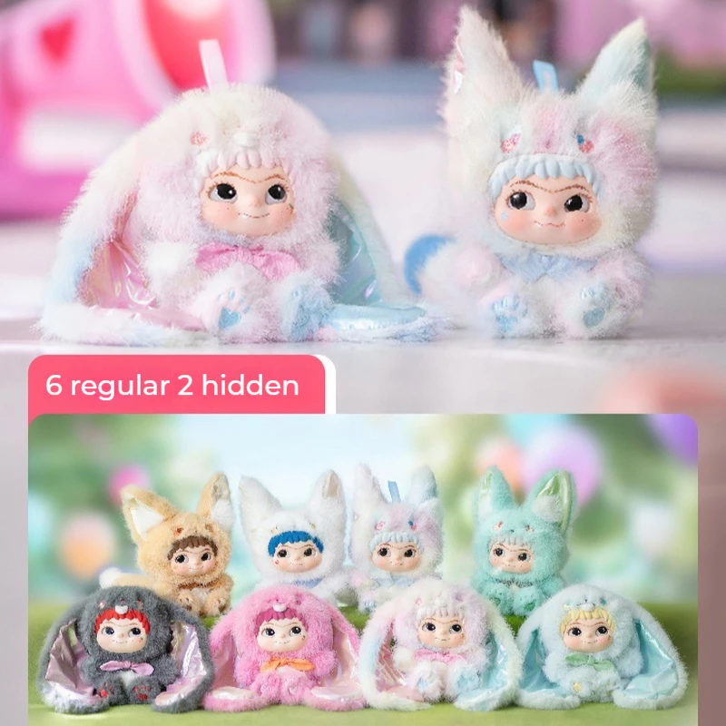 

Wakuku Fox & Bunny Trick Or Treat Series Plush Blind Box Kawaii Animal Decor Rabbit Fox Figure Doll Ornament Girl Kid Cute Gifts