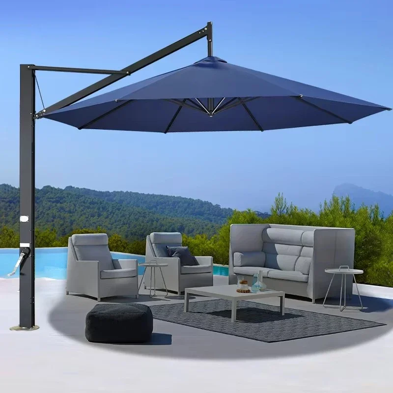 New large size heavy duty 4x4 windproof parasol outdoor pool beach hotel courtyard parasol