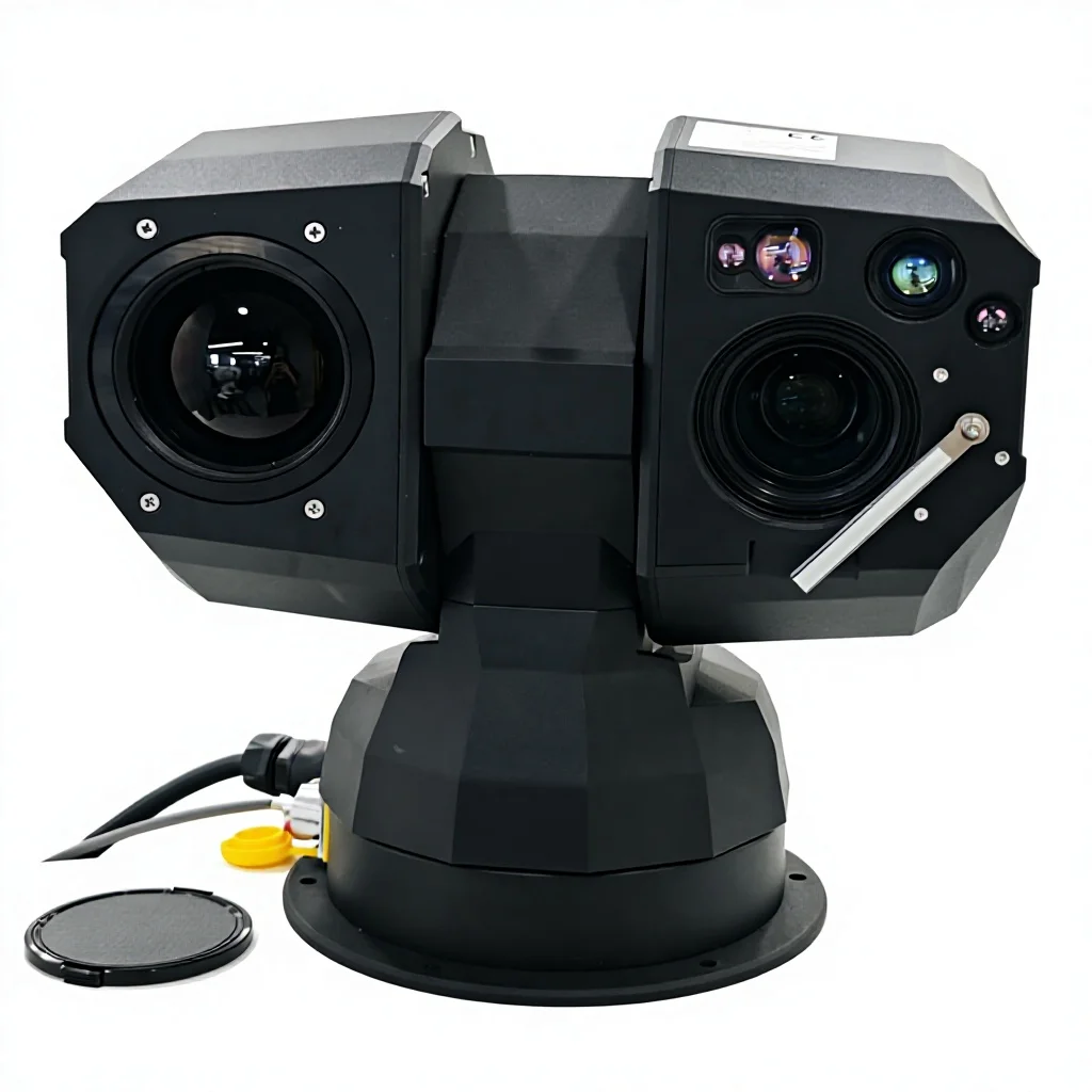 Multi-spectral PTZ EO Camera | 100mm Fixed Thermal + 46x Visible Module+ 500m Laser For Hunting / Marine Boat | Gyro Stabilizer