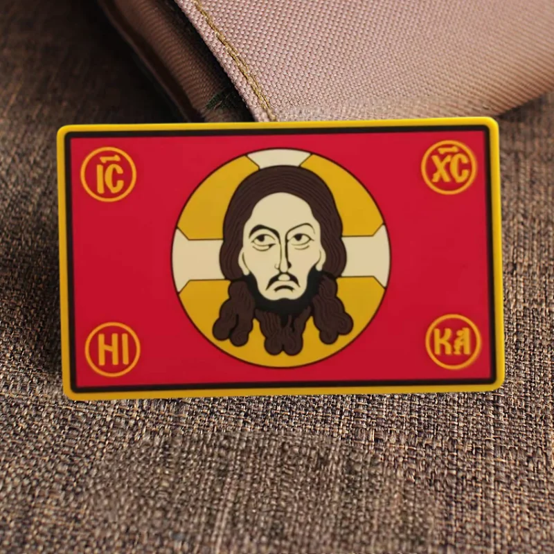 

Father Jesus 3D PVC Soft Rubber Patch Guardian Angel Hook and Loop Morale Badge Backpack Decorative Sticker Patches for Clothing