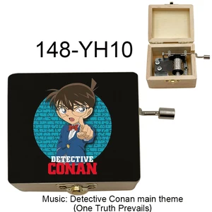 Hand Wooden Music Cajas Detective Conan Anime Melodía principal Una verdad prevalece 18 Nota Movimiento Fans de cosplay Regalos de fiesta de cumpleaños 8 Mejor detective de ventas Conan Keychain - №7