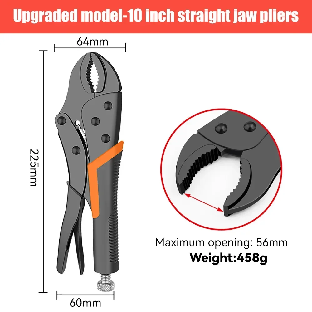 GREENER Strong Pliers Clamp Multi-functional Manual Universal Industrial-grade Pressure Wire Cutters Fixed Tool Plus Force