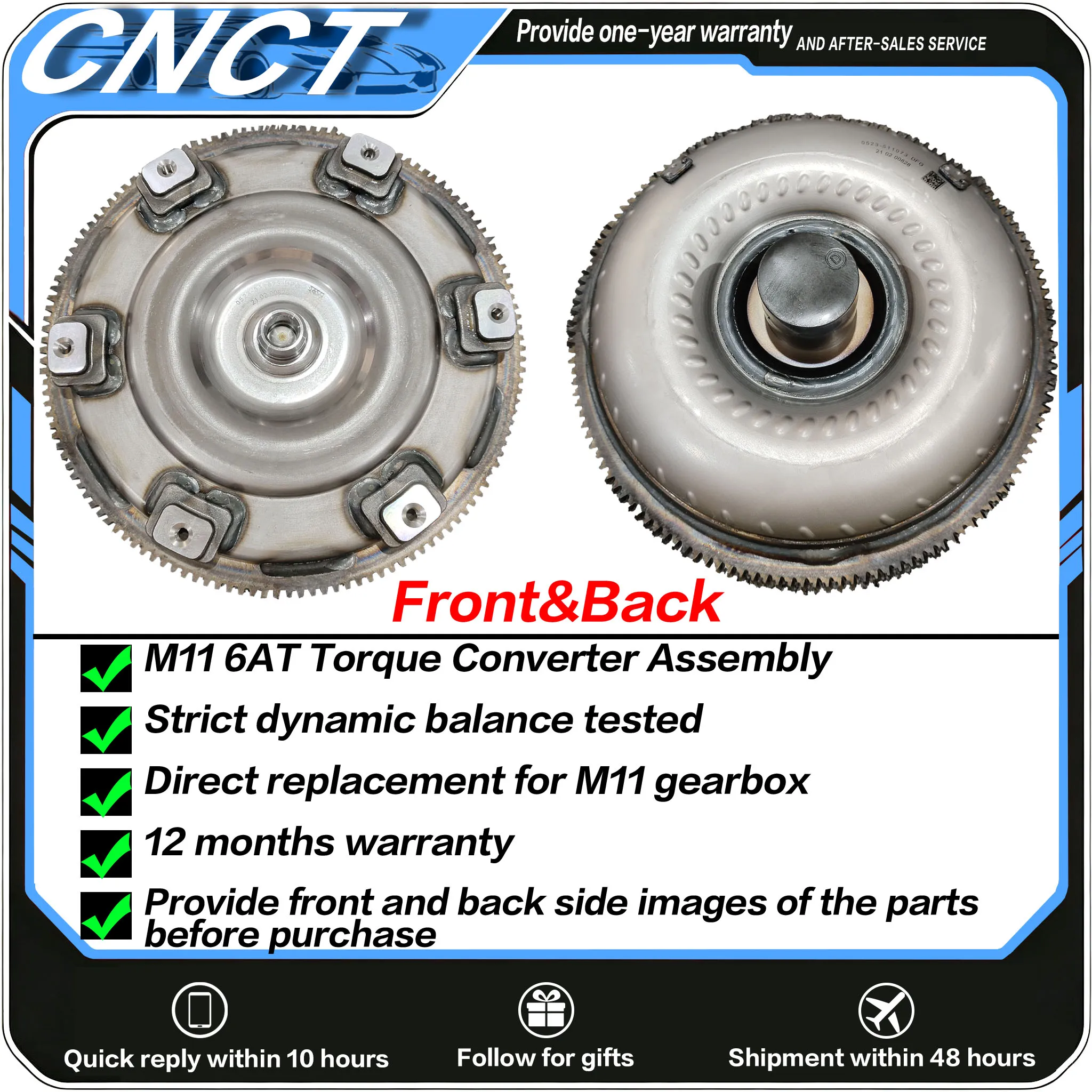 100% Original M11 6AT Transmission Torque Converter For Geely Boyue Emgrand X7, Ssangyong Korando Actyon
