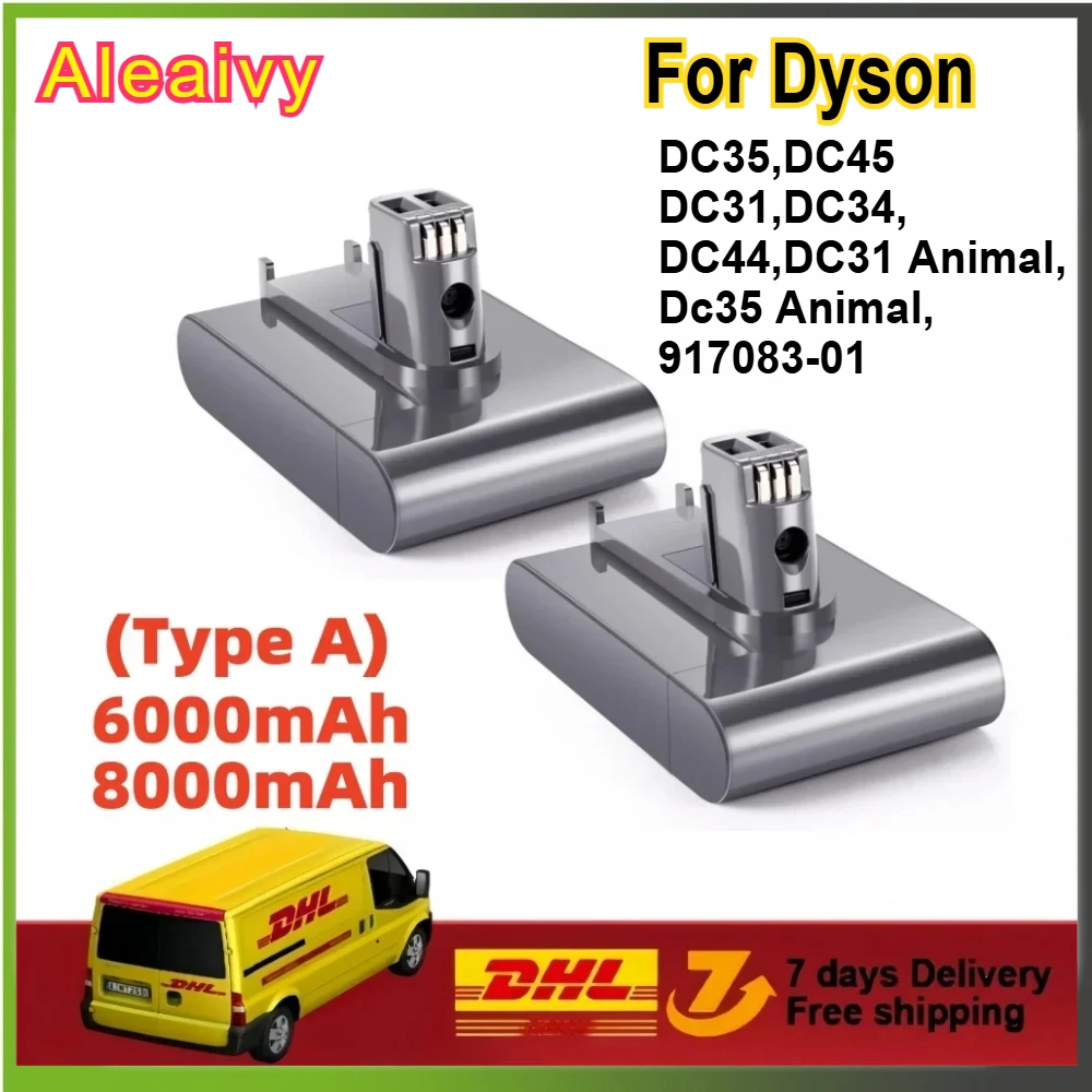 

22.2V Rechargeable Battery Vacuum Cleaner For Dyson DC35, DC45 DC31, DC34, DC44, DC31 Animal, DC35 Animal,917083-01 (Type A/B)