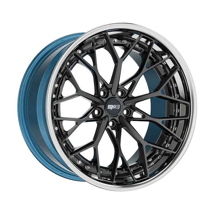SYAC 3-piece Colorful Customization Aluminium Alloy Wheels For Retrofit/upgrade 18-22 Inch Multiple Spoke Rims
