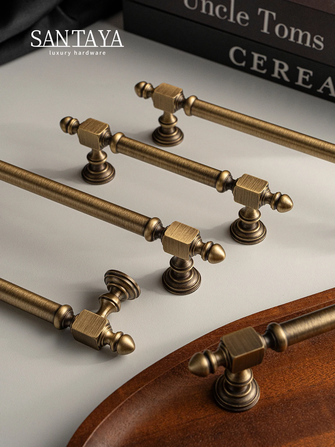 

Santaya Solid Antique Brass Handle Hammer Design Kitchen Cabinet Pulls Wardrobe Drawer Knobs Furniture Bronze Pull