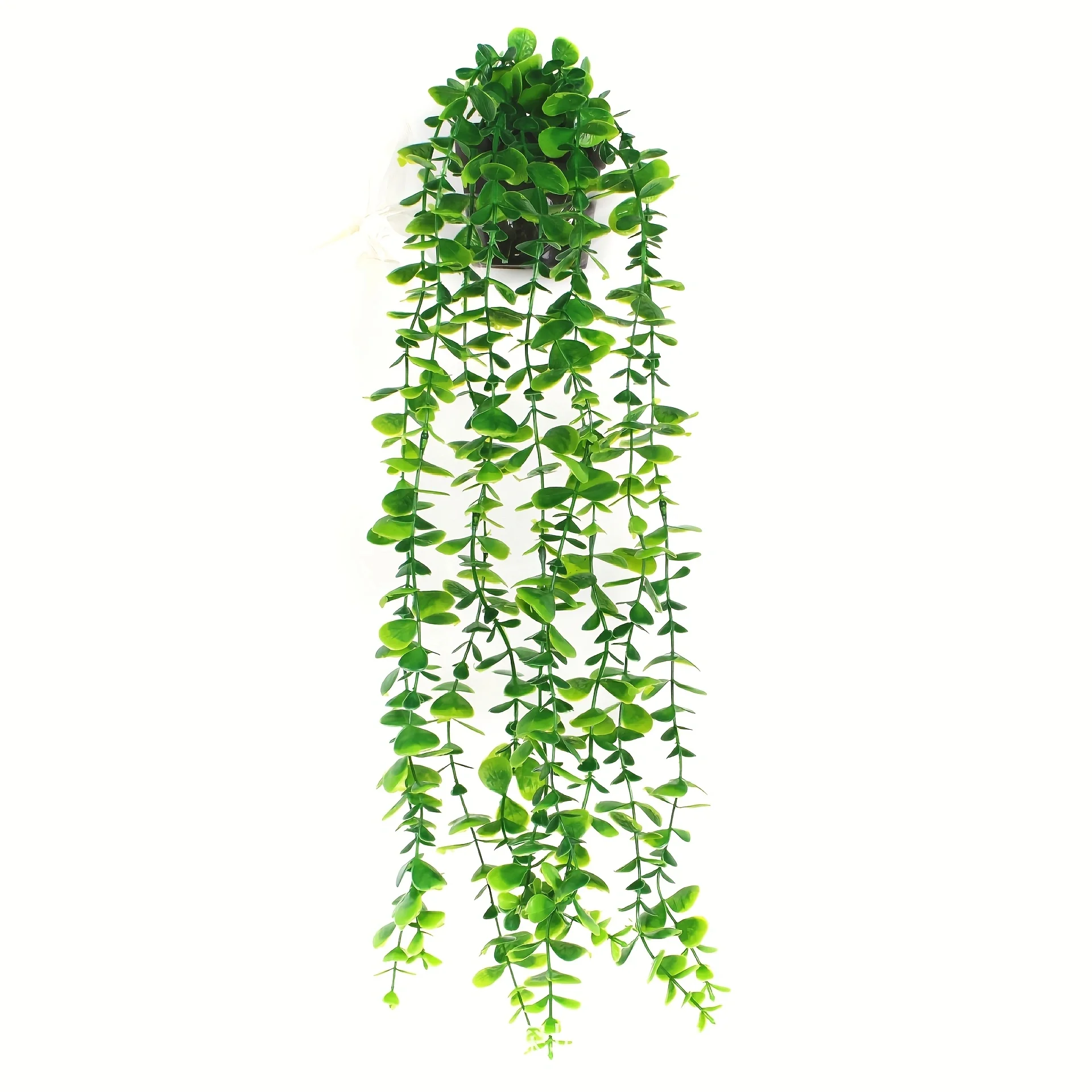 Artificial Hanging Plants, Eucalyptus Leaf Vine Fake Potted Plant Set, for Indoor and Outdoor Wall and Home Decoration image 3