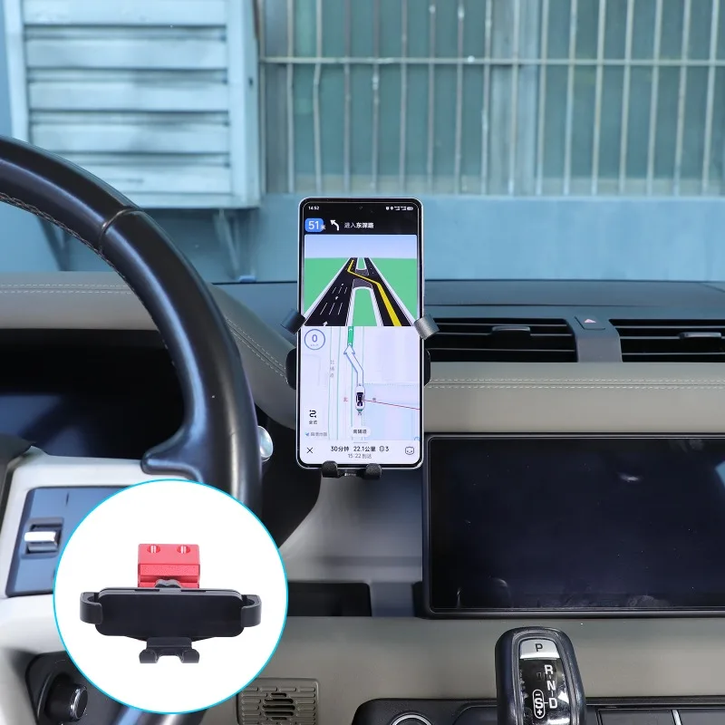 

Aluminum Alloy Dashboard Phone Holder (G-Series Premium) for 2020-2023 Land Rover Defender Car Accessories